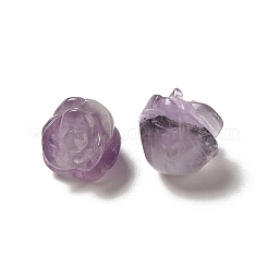 Natural Amethyst Carved Flower Scattered Beads&nbsp;G-O156-B-37