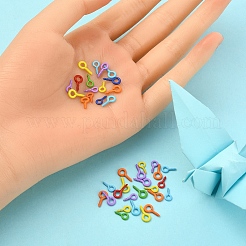 770Pcs 14 Style Spray Painted Iron Screw Eye Pin Peg Bails&nbsp;IFIN-YW0001-36