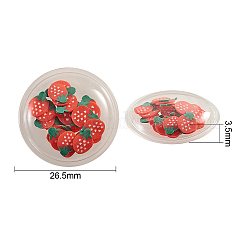 40Pcs 4 Colors PVC Plastic with Polymer Clay Cabochons&nbsp;KY-CJ0001-43