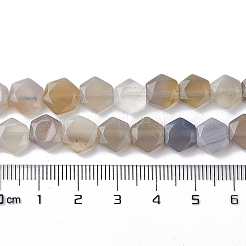 Natural Grey Agate Beads Strands&nbsp;G-K359-C11-01