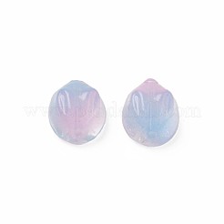 Two Tone Transparent Spray Painted Glass Beads&nbsp;GLAA-Q092-06-C03