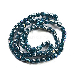 Electroplate Glass Beads Strands&nbsp;EGLA-D030-P4mm-B04