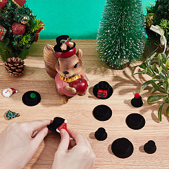 45Pcs 3 Styles Mini Resin Doll Hat&nbsp;DIY-GA0009-55