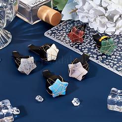 6Pcs Natural Gemstone Car Air Vent Clips&nbsp;HJEW-BC00072