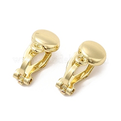 Alloy Clip-on Earring Findings&nbsp;PALLOY-M208-02G