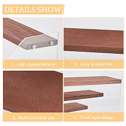 3-Tier Acrylic Model Toy Display Riser&nbsp;ODIS-WH0029-39