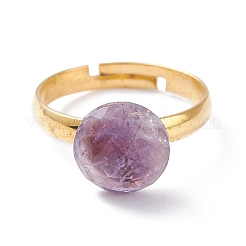 Natural Mixed Gemstone Adjustable Rings&nbsp;RJEW-JR00402