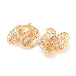 Rack Plating Brass Hollow Pendants&nbsp;KK-P244-13KCG