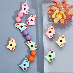 12Pcs 6 Colors Silicone Beads&nbsp;SIL-CA0002-45