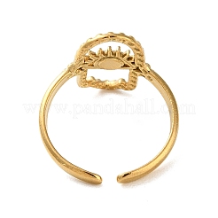 304 Stainless Steel Enamel Cuff Rings&nbsp;RJEW-M171-12G