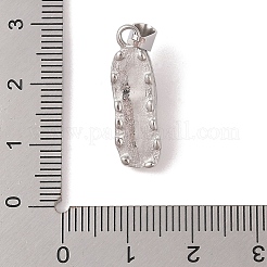 304ステンレスペンダント  靴のチャーム  ステンレス鋼色  23x7x7.5mm  穴：6x3mm&nbsp;STAS-M068-07P