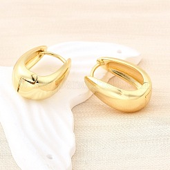 U-Shaped Brass Hoop Earrings&nbsp;EJEW-Z121-04G