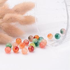 Two Tone Natural White Jade Beads&nbsp;X-G-R165-8mm-M1