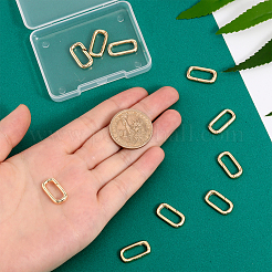 Brass Spring Gate Rings&nbsp;FIND-WH0127-90G
