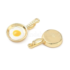 Brass Enamel Pendants&nbsp;KK-L256-04G