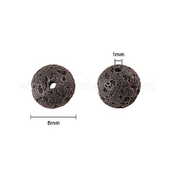 200Pcs Natural Lava Rock Beads&nbsp;G-CJ0001-51