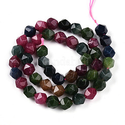 Dyed Natural White Jade Beads Strands&nbsp;G-T139-8mm-46D