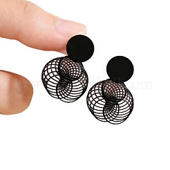 Alloy Stud Dangle Earrings&nbsp;WG62864-01