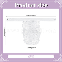 布製の首輪  レトロなレースの襟  DIY 衣料品  ホワイト  430x153x1mm&nbsp;DIY-WH0622-506A