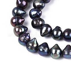 Natural Cultured Freshwater Pearl Beads Strands&nbsp;PEAR-N013-06W