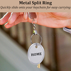 Aluminum & Paper Hanging Price Tags with Rings&nbsp;DIY-SP0007-89B
