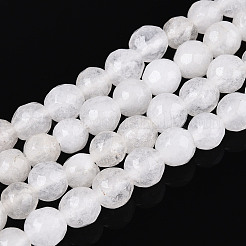 Dyed Natural White Jade Beads Strands&nbsp;X-G-T139-6mm-60-26