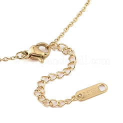 304 Stainless Steel Flower Pendant Necklaces&nbsp;NJEW-N055-05G