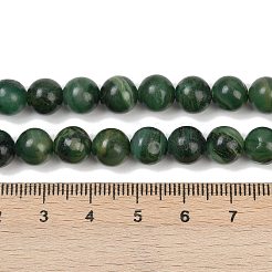 天然石アフリカンジェイドビーズ連売り  ラウンド  4mm  穴：1mm  約92個/連  15.5インチ&nbsp;G-K091-4mm