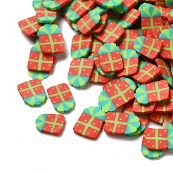 Christmas Theme Handmade Polymer Clay Beads&nbsp;CLAY-P002-02D
