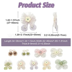 27Pcs 9 Styles Lace and CCB Embroidery Sewing Fiber&nbsp;DIY-CJ0003-20