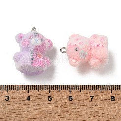 Flocking Opaque Resin Pendants&nbsp;RE-CBAC5B2-03P