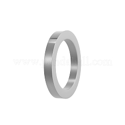 304ステンレススチールリンクリング  ステンレス鋼色  18x3mm&nbsp;STAS-OY006-89P