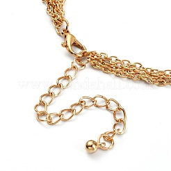 Alloy Rhinestone Tiered Necklaces&nbsp;NJEW-FS0001-03