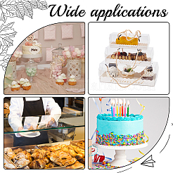 18 Sets 3 Styles Portable Transparent Plastic Swiss Cake Roll Sandwich Holder Box&nbsp;CON-NB0002-13