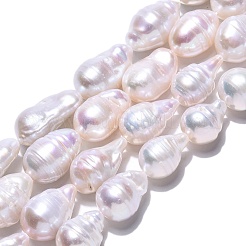 Natural Baroque Pearl Keshi Pearl Beads Strands&nbsp;PEAR-S019-02E-03