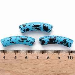 Opaque Spray Painted Acrylic Beads&nbsp;MACR-S372-002F-B07