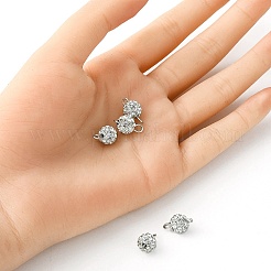 Polymer Clay Rhinestone Connector Charms&nbsp;PALLOY-YW0001-41