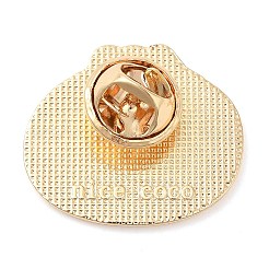 食品エナメルピン  ライトゴールド合金ブローチ  包子  食べ物  22.5x25.5x1.5mm&nbsp;JEWB-K012-01A-KCG
