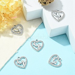 Alloy Rhinestone Pendants&nbsp;ALRI-YW0001-03