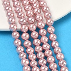 Electroplated Shell Pearl Beads Strands&nbsp;BSHE-G041-6mm-05
