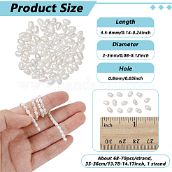 1 Strand Natural Cultured Freshwater Pearl Beads Strands&nbsp;PEAR-NB0001-44