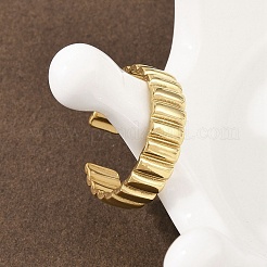 304 Stainless Steel Cuff Rings&nbsp;RJEW-D332-04G