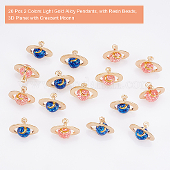 20Pcs 2 Colors Light Gold Alloy Pendants&nbsp;FIND-CA0004-12