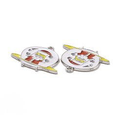 Christmas Theme Rack Plating Alloy Enamel Pendants&nbsp;PALLOY-O109-37P