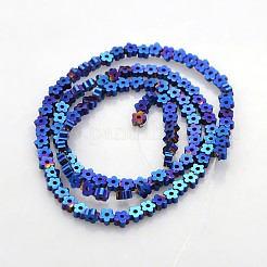 Electroplate Non-magnetic Synthetic Hematite Beads Strands&nbsp;G-J217D-M