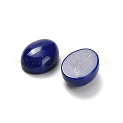 天然のラピスラズリのカボションを染めた  オーバル  グレードAA  10.5x8.5x4.5mm&nbsp;G-K403-07-8x10mm