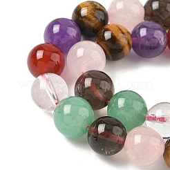 Natural Mixed Gemstone Beads Strands&nbsp;G-P574-A02-10mm