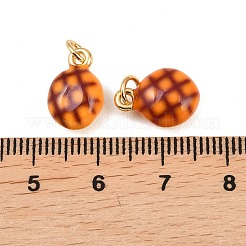 Brass Resin Pendants&nbsp;KK-Z146-10A-G