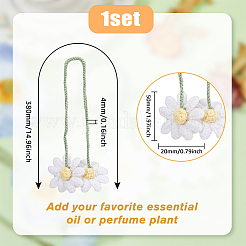 Cotton Convallaria Majalis Pendants&nbsp;AJEW-WH0258-845