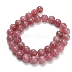 Natural Madagascar Rose Quartz Beads Strands&nbsp;G-L642-B20-10mm